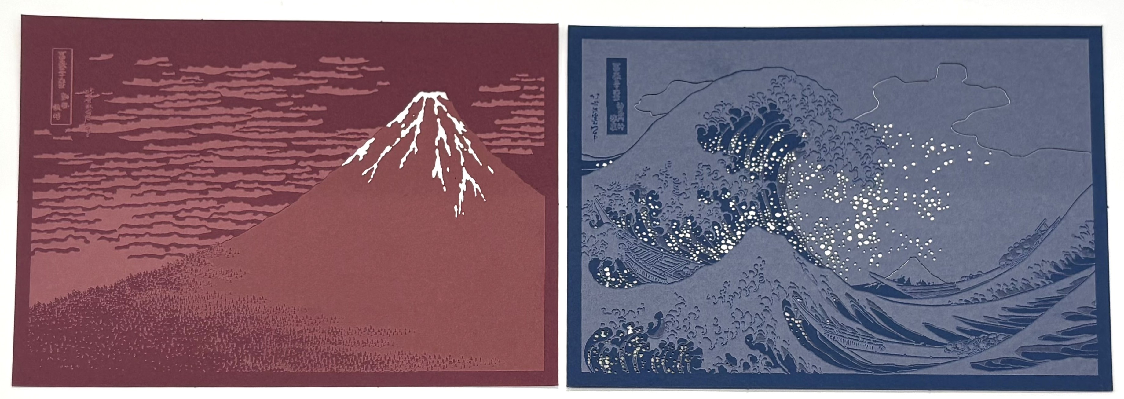 ㈱東あられ本鋪様北斎切り絵アート　アクリルスタンド.jpeg