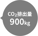 CO2排出量900kg